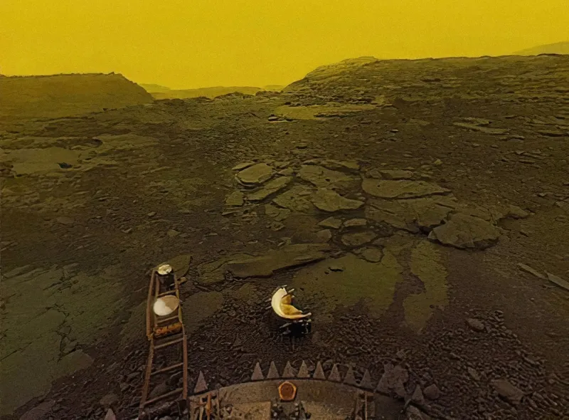 Une des premières images de Venera 13